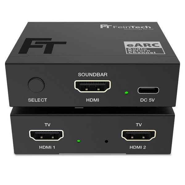 FeinTech AX420 HDMI eARC Switch 2 TV x 1 Soundbar