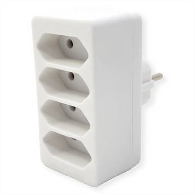 BACHMANN Multistecker 4xEuro, weiß 4x2,5A/230V-0