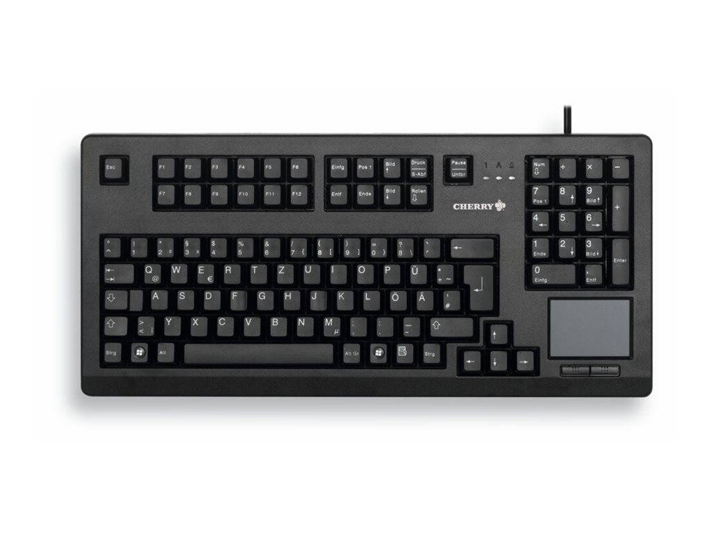 CHERRY G80-11900 USB Tastatur Schweiz, QWERTZ Schwarz Integriertes Touchpad-1