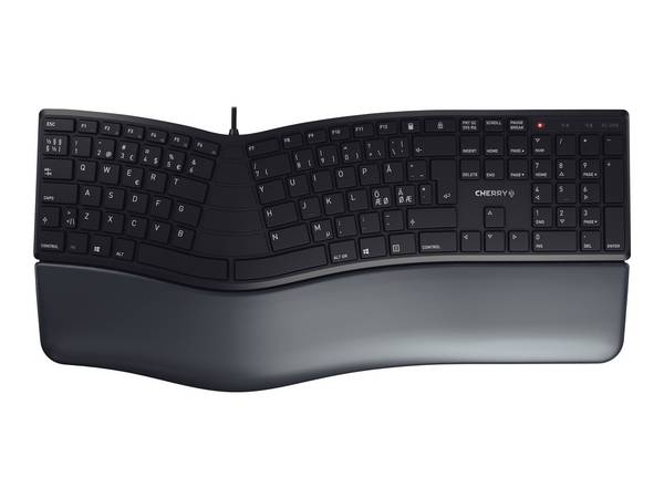 Cherry KC 4500 ERGO - Tastatur - USB - QWERTYPan-Nordic - Schwarz