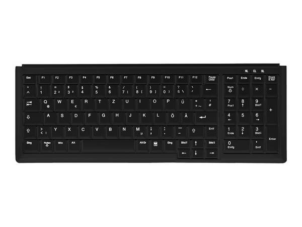 Active Key IndustrialKey AK-7000 - Tastatur - kompakte Abmessungen, Notebook-Stil, mit Nummernblock - TL: UK, QWERTY