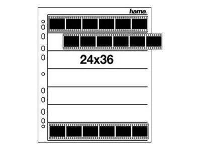 Hama 7x6 Streifen 24x36mm Pergamin Negativ-Hüllen, 100 Stück-0