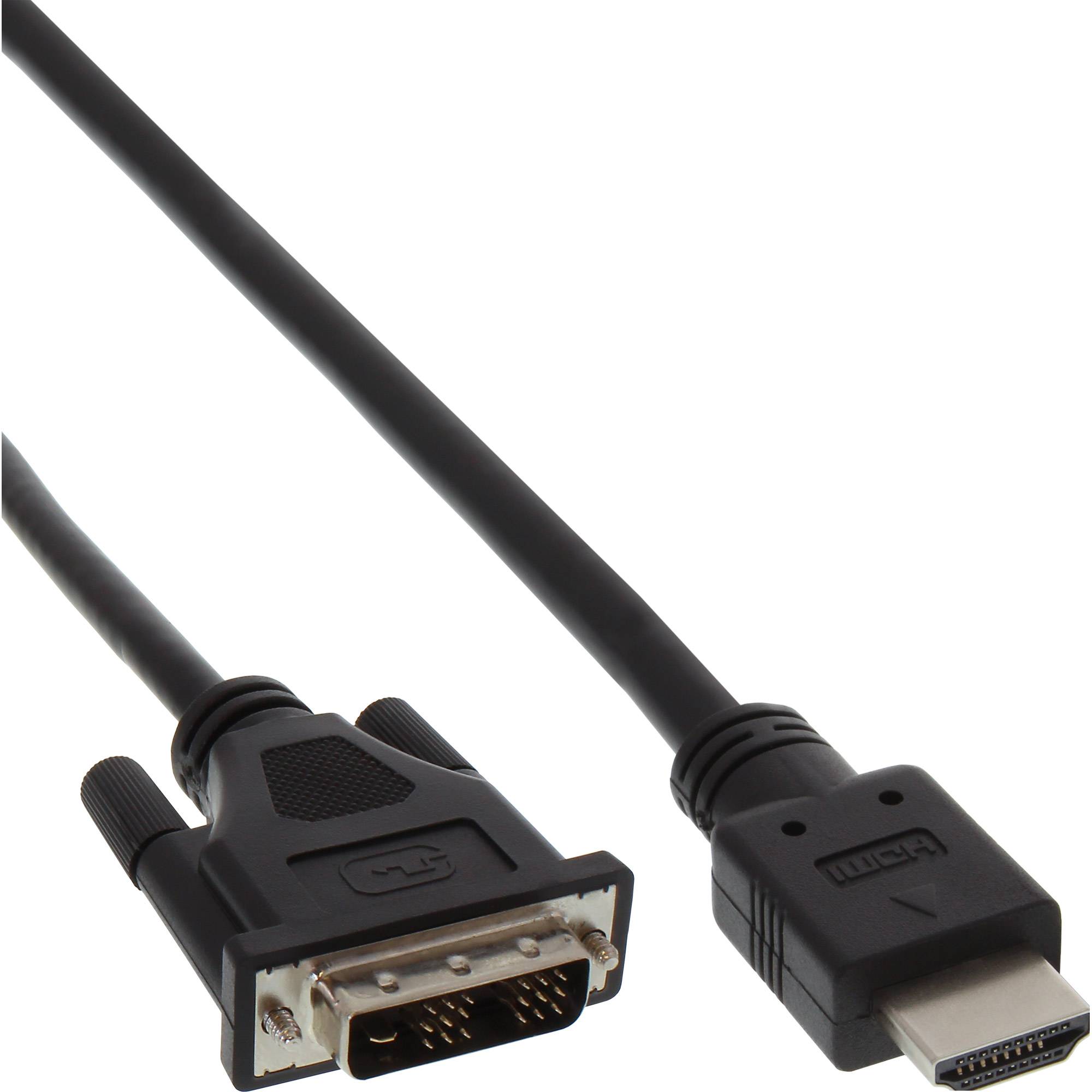 InLine® HDMI-DVI Adapterkabel, HDMI Stecker auf DVI 18+1 Stecker, 1,5m-0