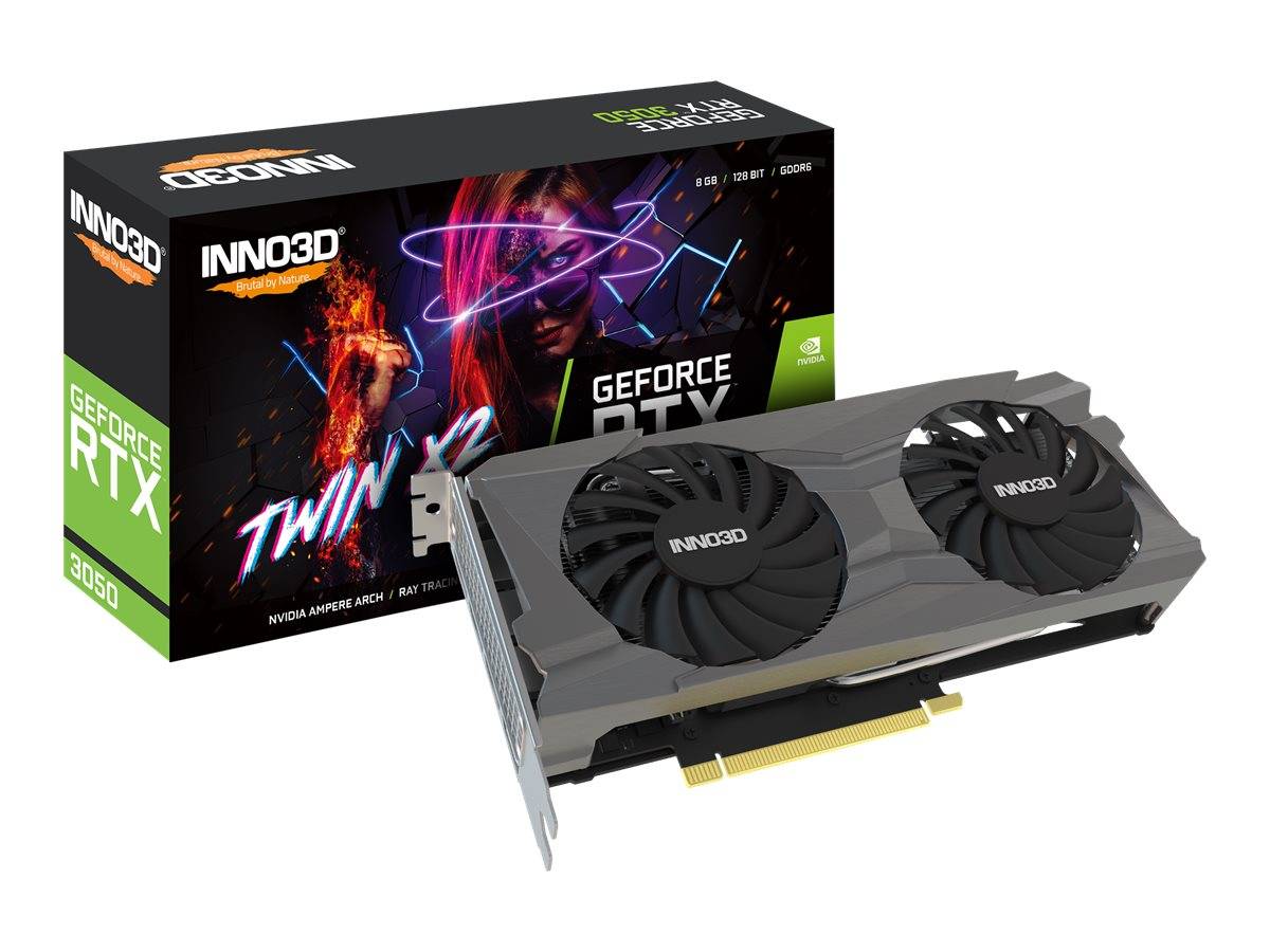 Inno3D GeForce RTX 3050 TWIN X2 - Grafikkarte-0