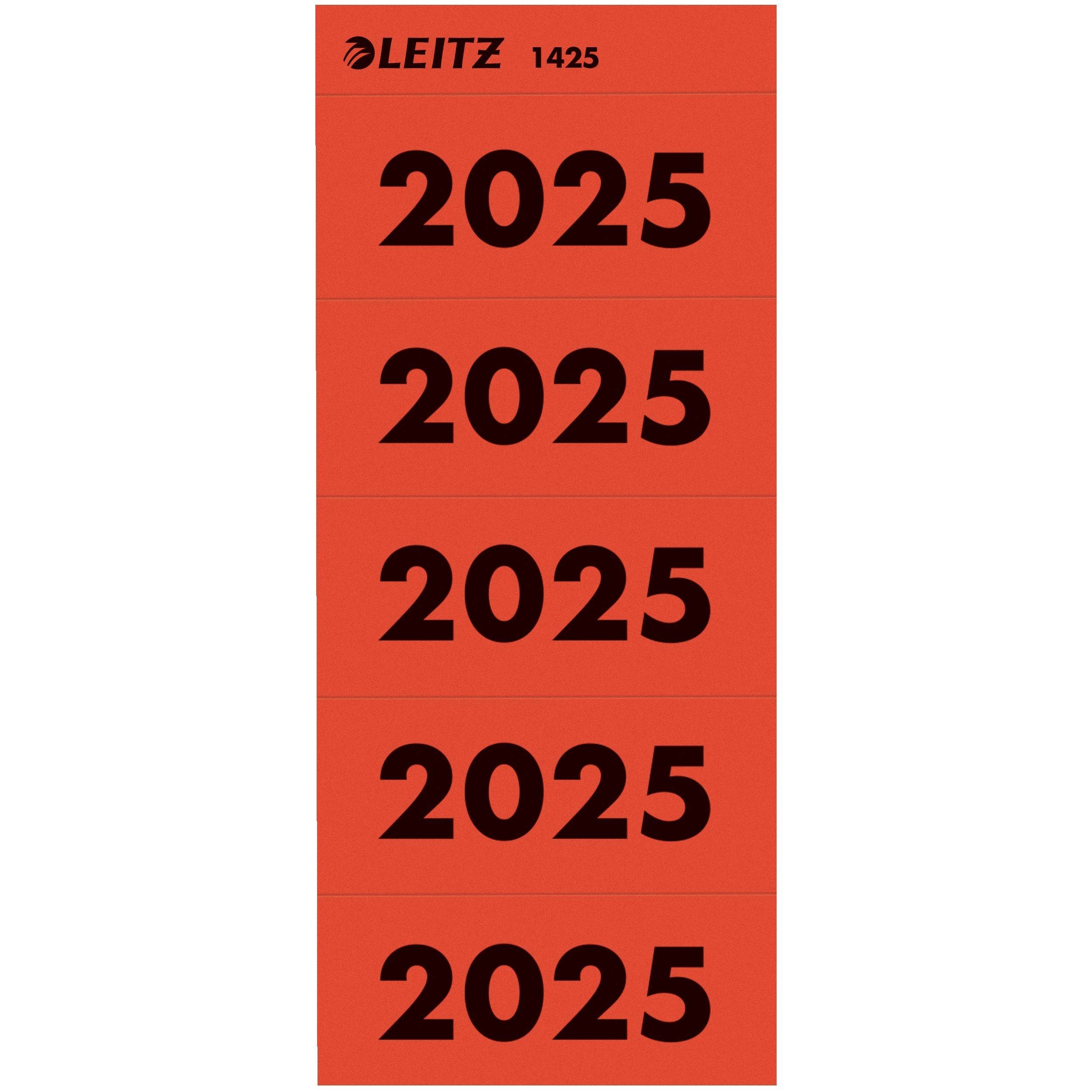 Inhaltsschild 2025 1425-25 rot 100Stück-1