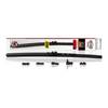 HEYNER® Heckwischerblatt REAR FLAT 14 Zoll / 350 mm mit Adapter Set Aerodynamischer Flachbalken-Heckwischer mit