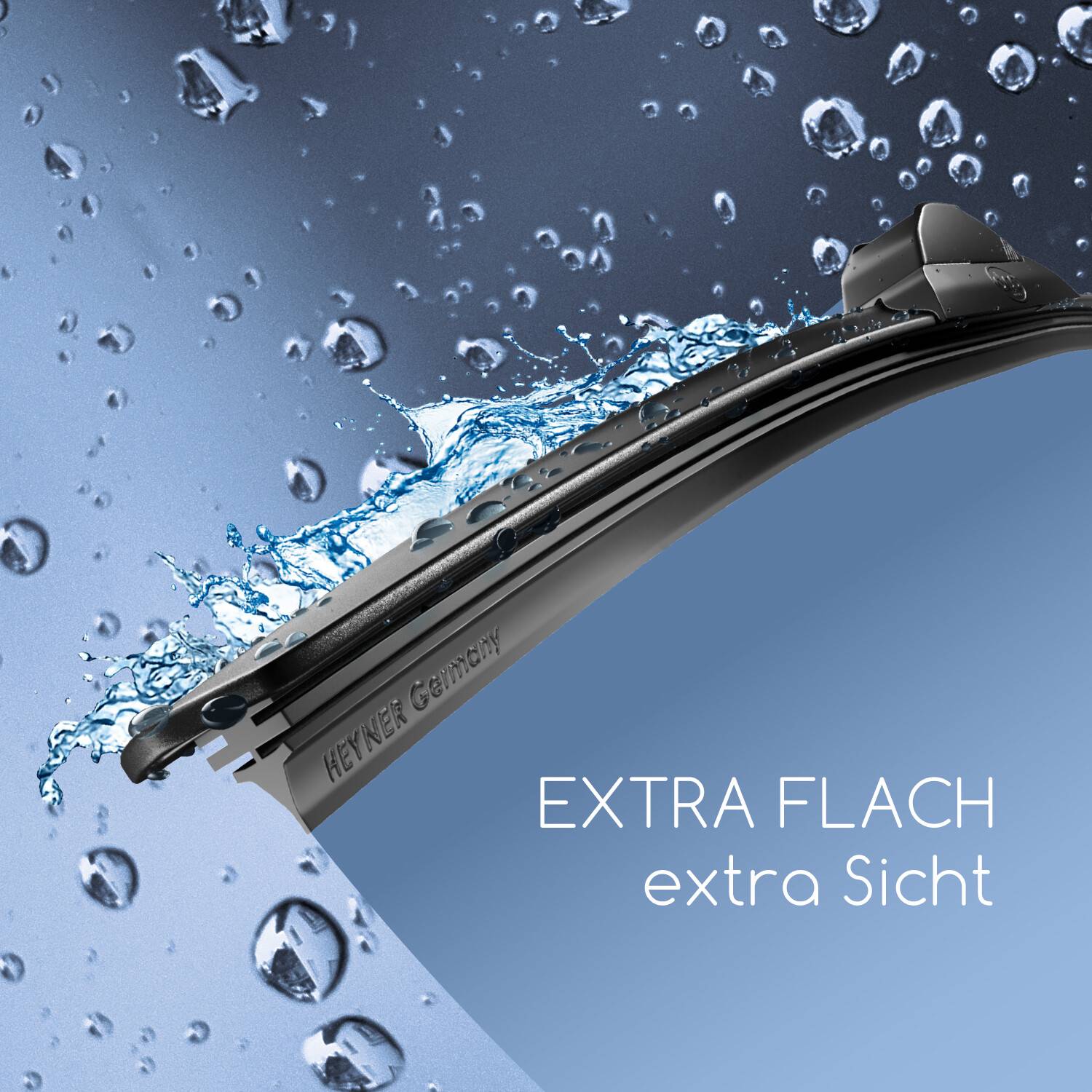 alca® Scheibenwischer SUPER FLAT 480 mm flaches Wischerblatt mit Spoiler Niedrigprofil Design, Allwetter-2