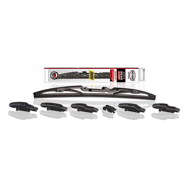 HEYNER® Heckwischerblatt REAR CLASSIC 10 Zoll / 250 mm mit Adapter Bügel-Heckscheibenwischer für traditionelle