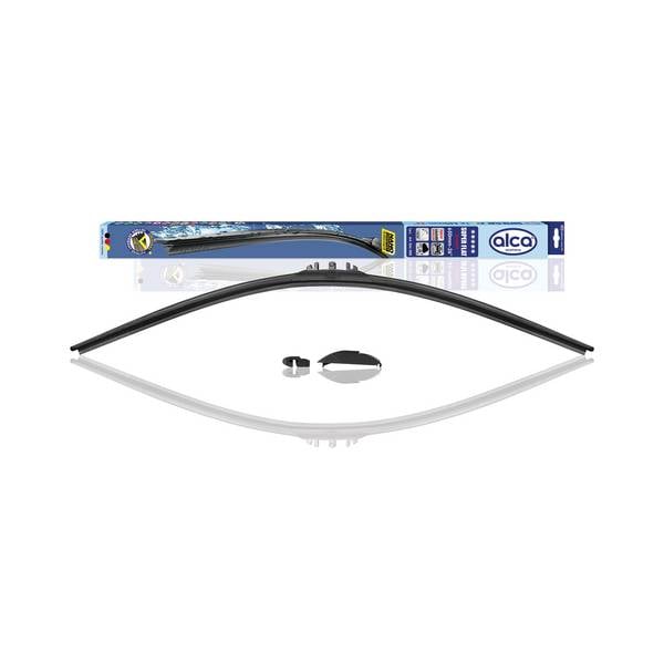 alca® Scheibenwischer SUPER FLAT 650 mm flaches Wischerblatt mit Spoiler Niedrigprofil Design, Allwetter