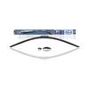 alca® Scheibenwischer SUPER FLAT 650 mm flaches Wischerblatt mit Spoiler Niedrigprofil Design, Allwetter