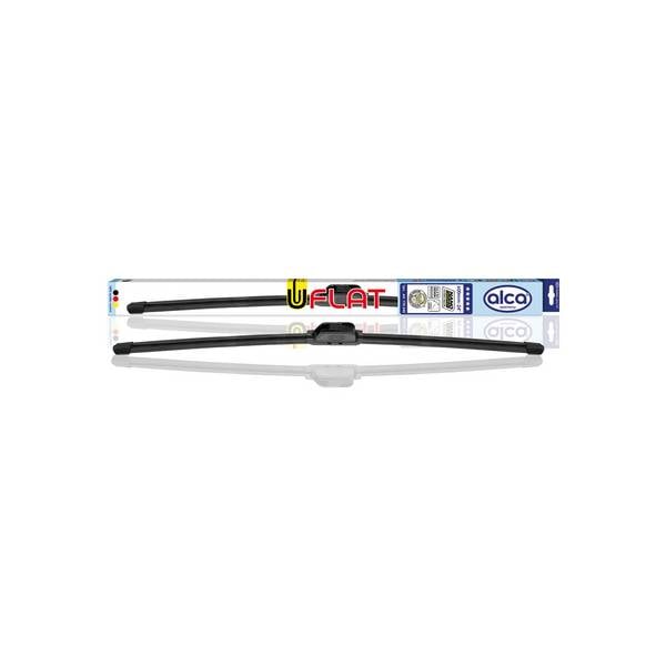 alca® Scheibenwischer U-FLAT 600 mm Allwetter Wischerblatt mit Spoiler Passende Spezialadapter, Flexible