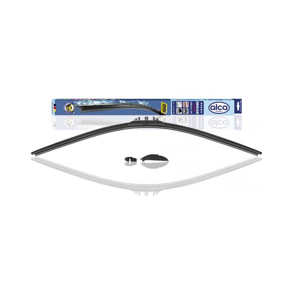 alca® Scheibenwischer SUPER FLAT 600 mm flaches Wischerblatt mit Spoiler Niedrigprofil Design, Allwetter