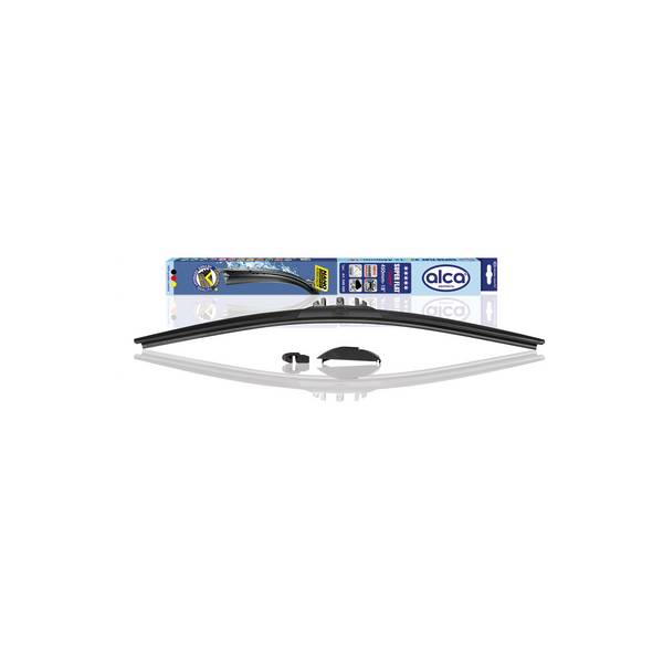 alca® Scheibenwischer SUPER FLAT 450 mm flaches Wischerblatt mit Spoiler Niedrigprofil Design, Allwetter