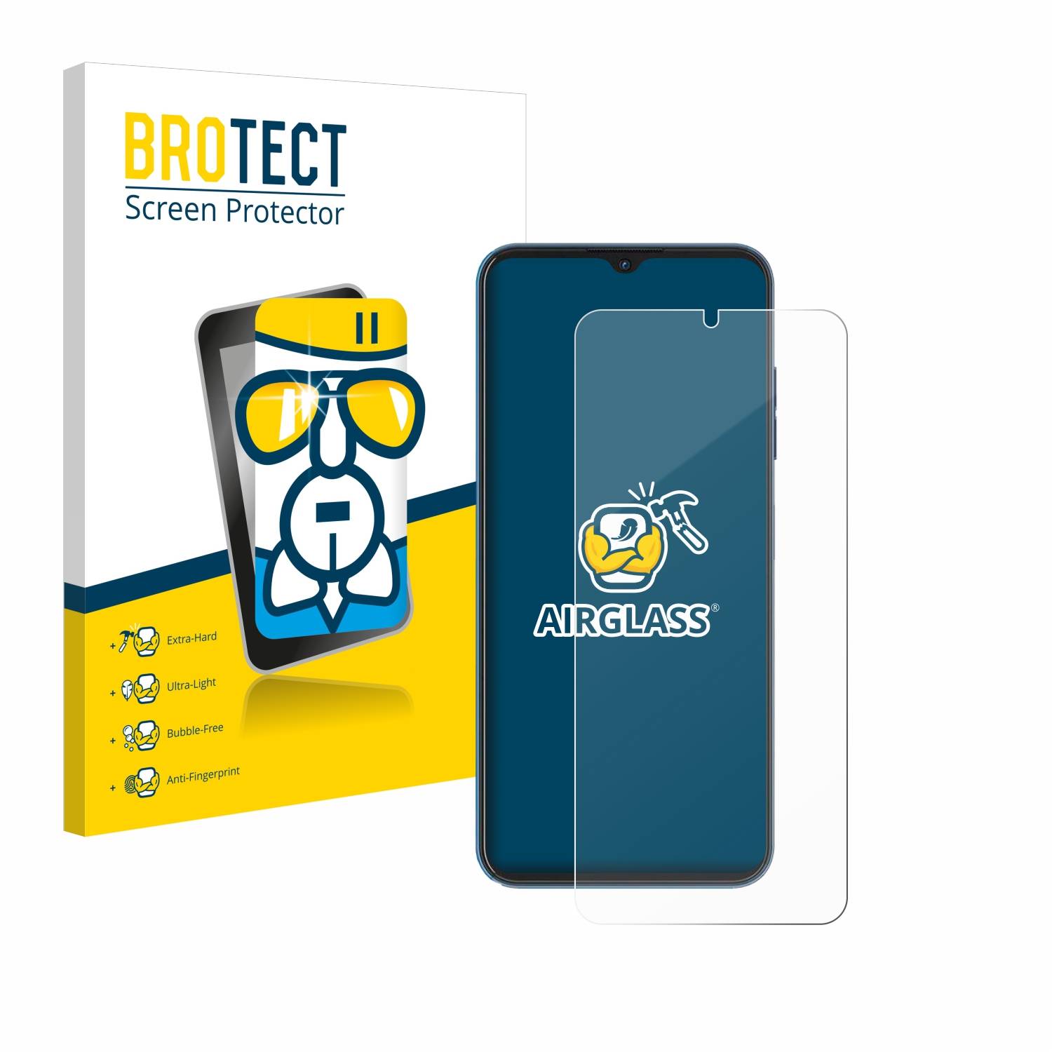 BROTECT Schutzglas für Hotwav Note 13 Pro Schutzfolie Panzer Folie Glas Display Schutz klar-0