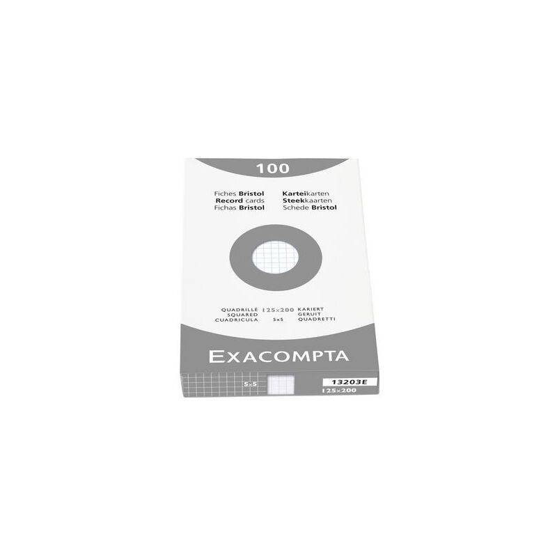 EXACOMPTA Karteikarten, 125 x 200 mm, kariert, farbig-0