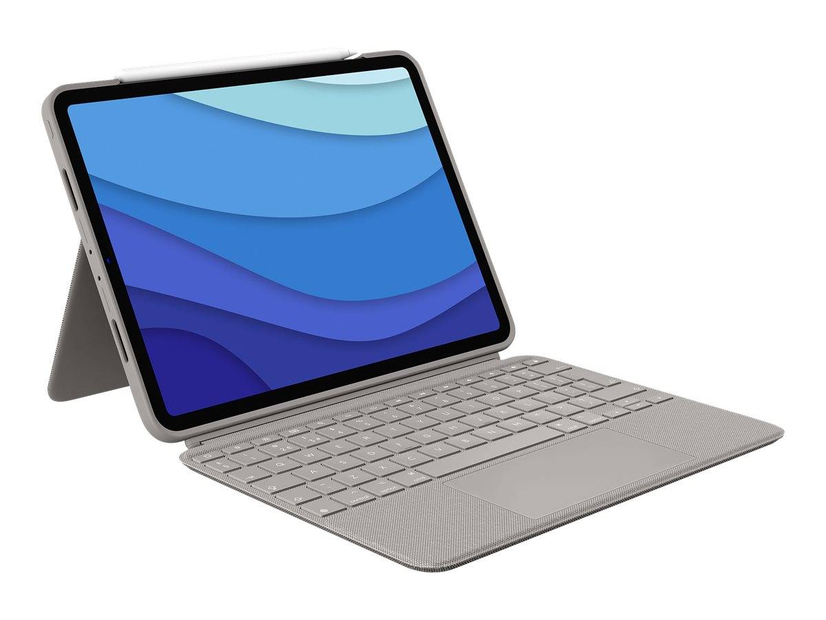 Logitech Combo Touch - Tastatur und Foliohülle - mit Trackpad - hintergrundbeleuchtet - Apple Smart-0