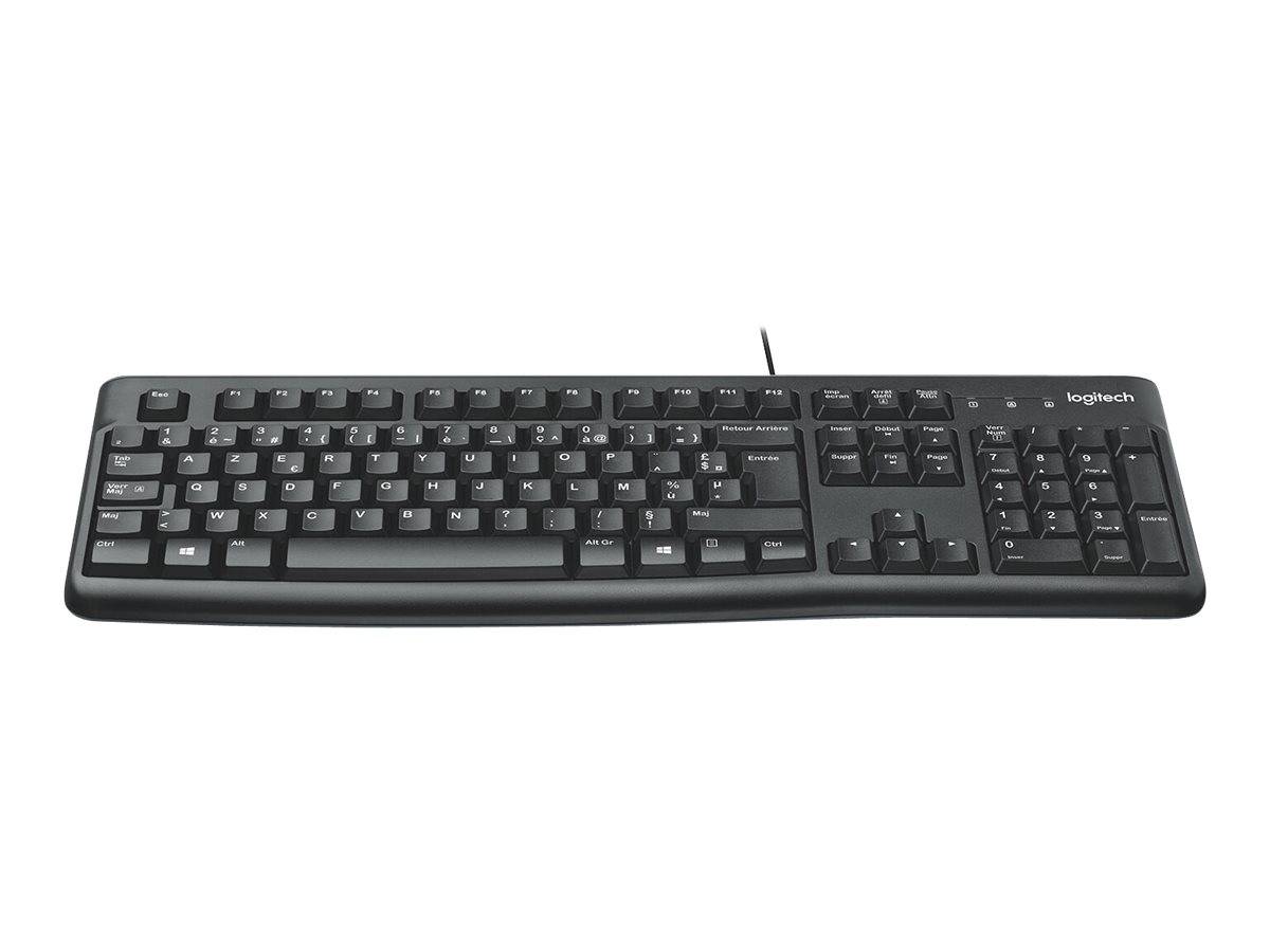Logitech K120 USB Tastatur Französisch, AZERTY Schwarz Spritzwassergeschützt-4