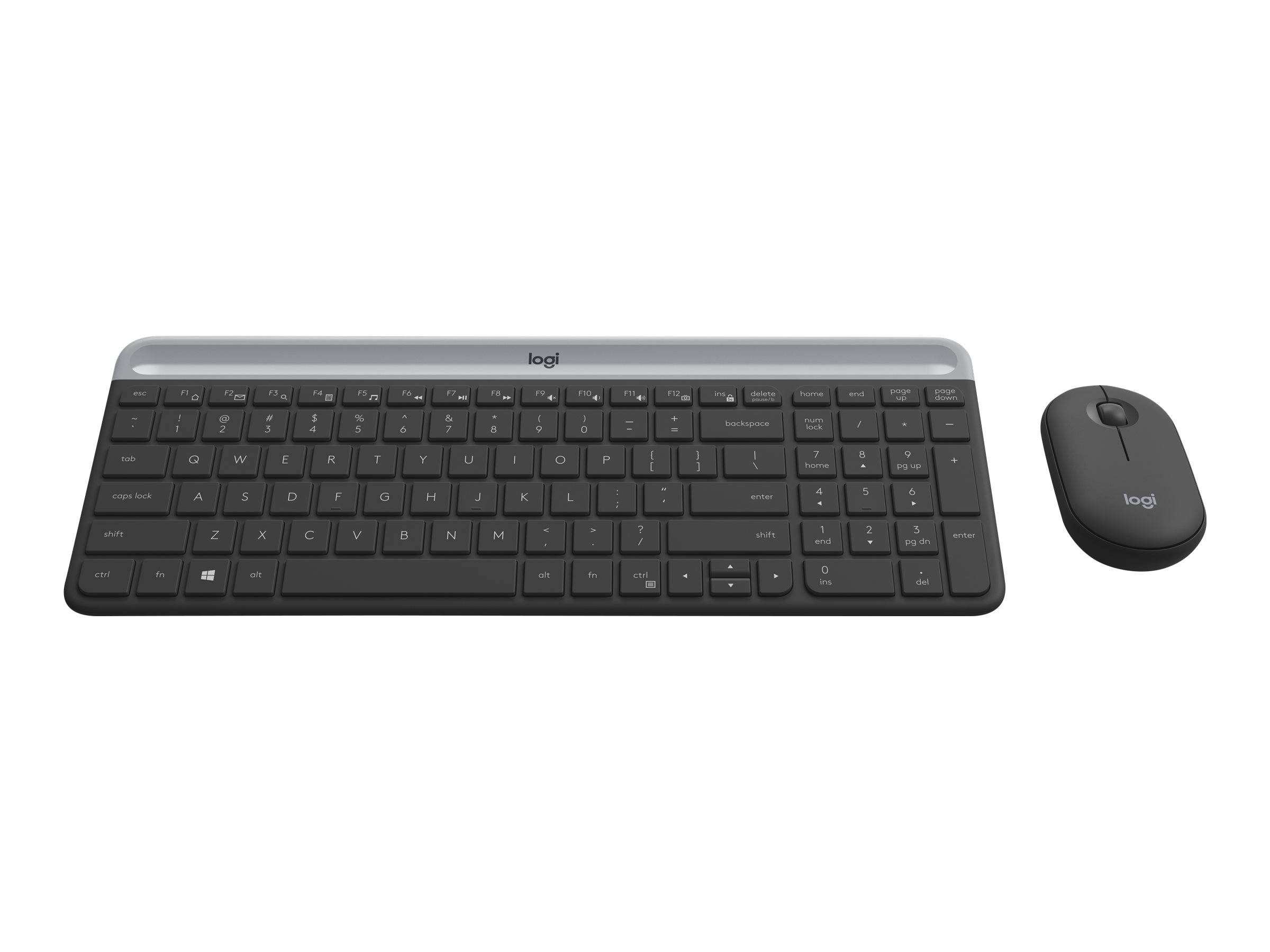 Logitech Slim Wireless Combo MK470 - Tastatur-und-Maus-Set-0