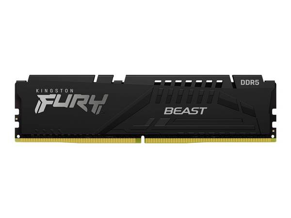 Kingston 128GB 5200MT/s DDR5 CL40 DIMM Kit of 4 FURY Beast Black XM - 128 GB - DDR5