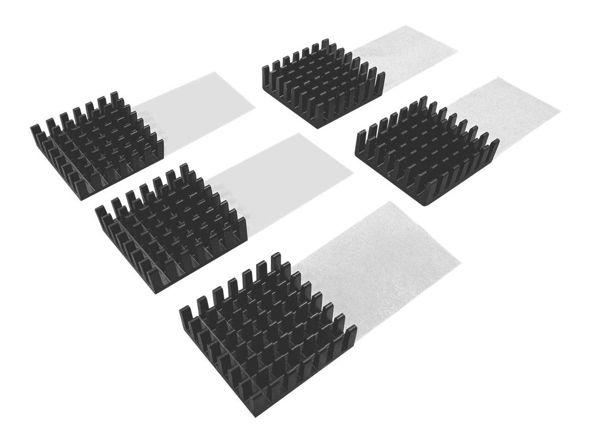 QNAP HS-M2SSD-07 - Kühlkörper / Wärmeableitung - Schwarz (Packung mit 5)-0