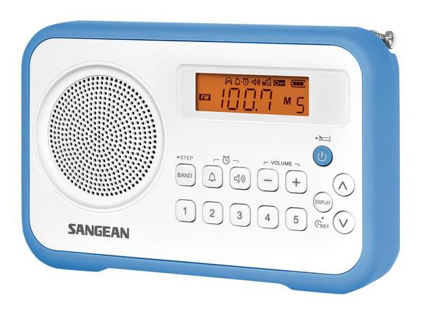 Sangean Electronics Sangean-PR-D18 - Radio - 1 Watt - weiß, Blau