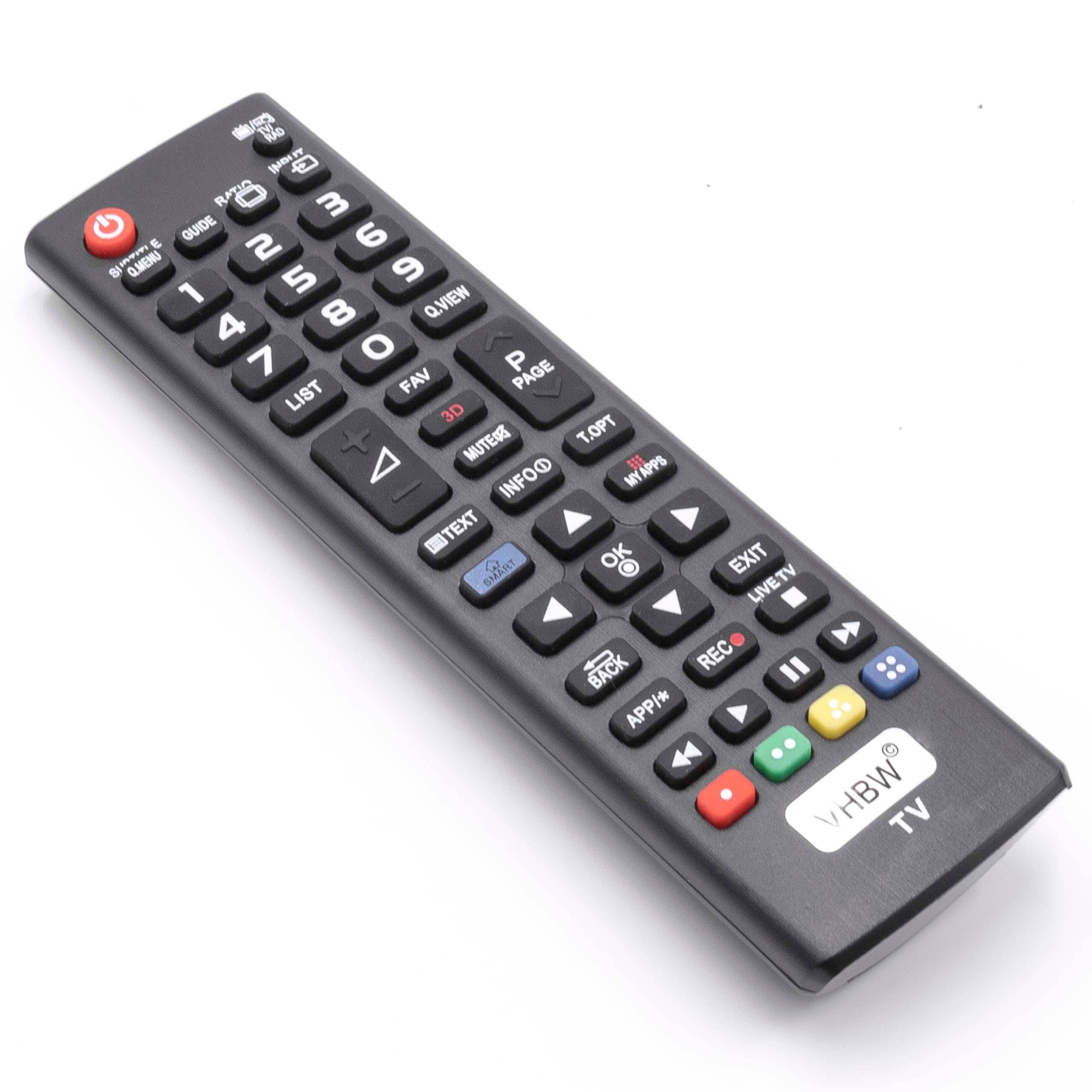 vhbw Fernbedienung Ersatz für LG AKB73715601 | AKB73715606 für Fernseher, TV - Ersatzfernbedienung-0