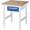 Arbeitstisch mit Schubladenschrank Unterbau-Container mit 1 Schublade 150 mm BxT 750 x 800 mm B-Platte Stärke