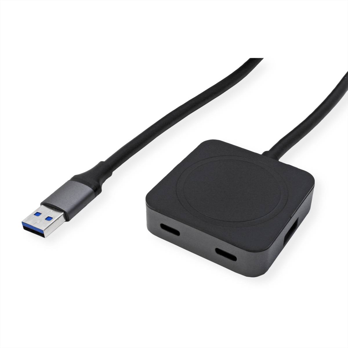 VALUE USB 3.2 Gen 1 Hub, 4 Ports (2x USB-A + 2x USB-C), mit Verlängerungskabel, 5 m-0