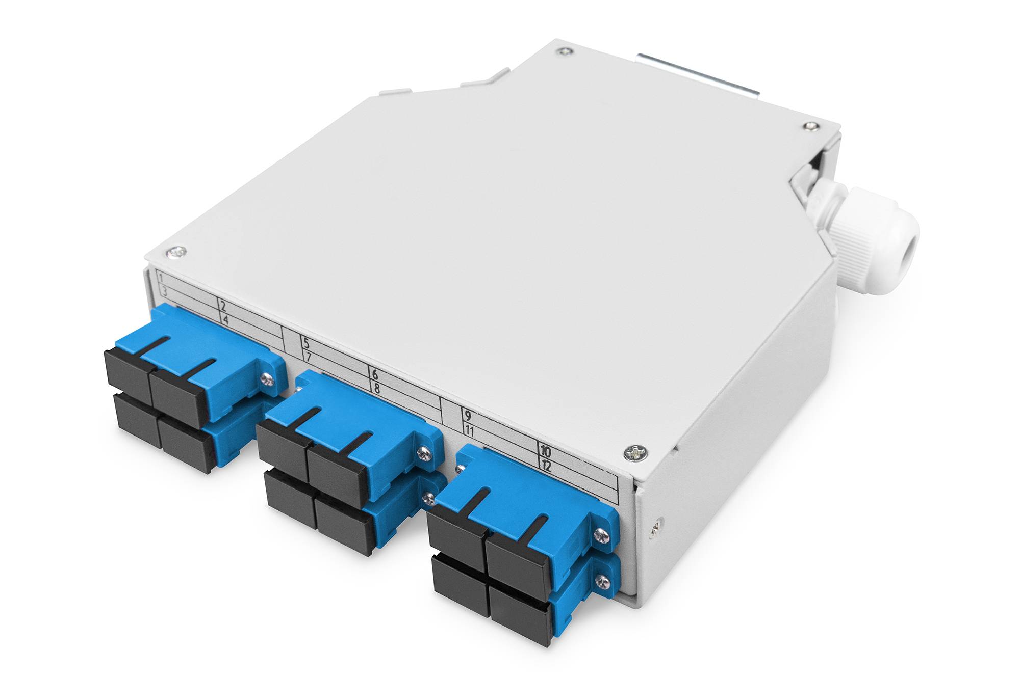 DIGITUS LWL-Hutschienenbox, OS2, bestückt, mit SC-Adapter und Pigtail-0