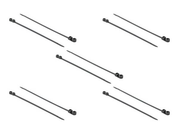 Delock Cable Tie with Fastening Eyelet - Kabelbinder - 30 cm - Schwarz (Packung