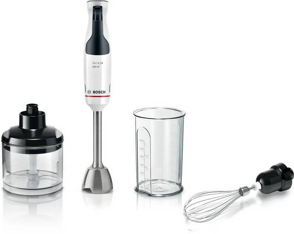 Bosch MSM4W221 Blender with Measuring Cup 600W with Accessories White/Black