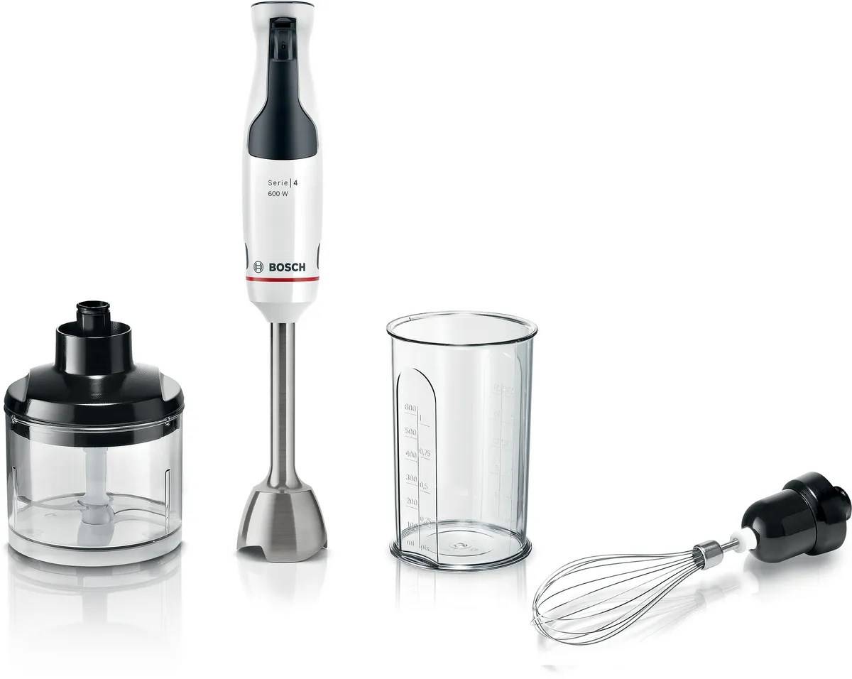 Bosch MSM4W221 Blender with Measuring Cup 600W with Accessories White/Black-0