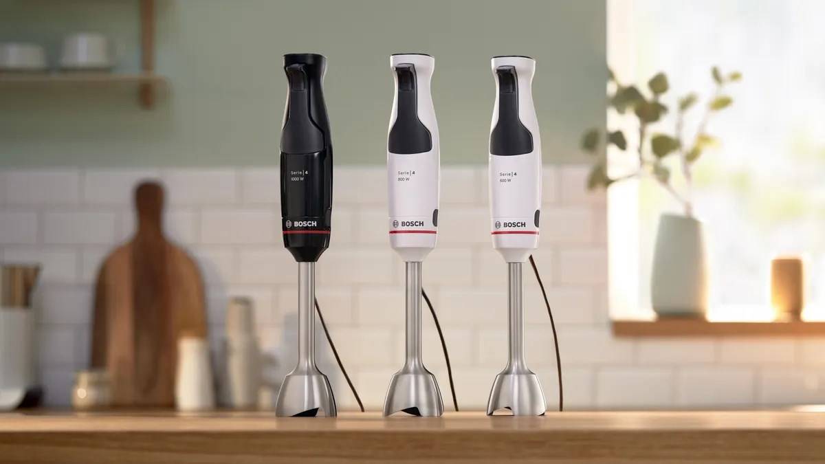 Bosch MSM4W221 Blender with Measuring Cup 600W with Accessories White/Black-1