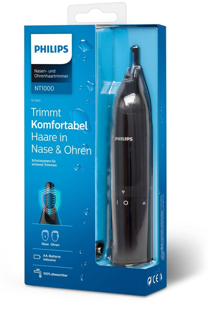 Black Nose And Ear Hair Trimmer NT1650-1