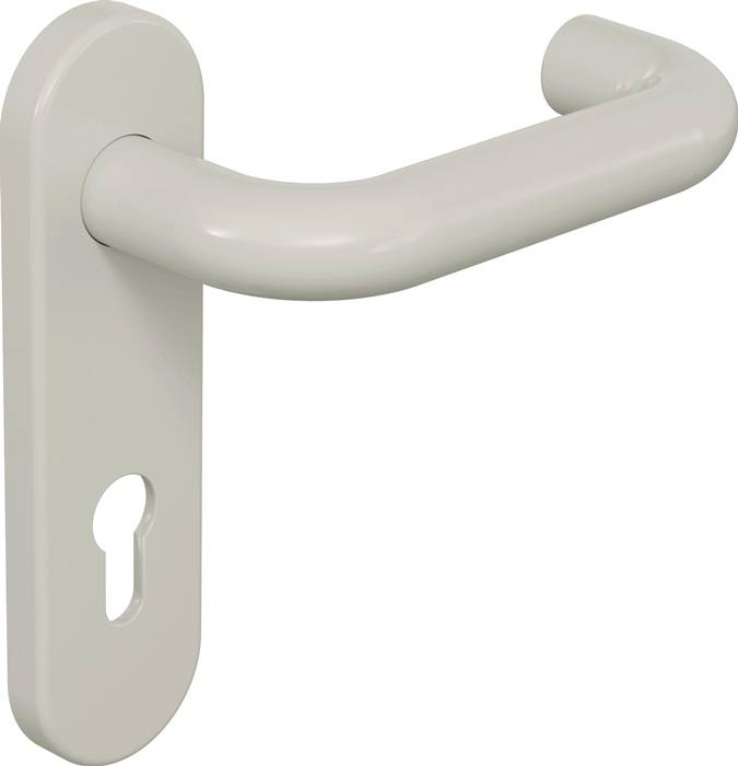 Kurzschildgarnitur 111R01.110 97 Ku.97 PZ rd Drückergrt.HEWI-0