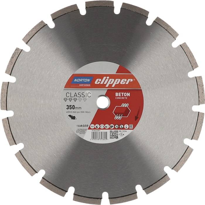 Diamanttrennscheibe Classic Beton D.300mm Bohr.25,4mm 2,8mm 10mm NORTON-0