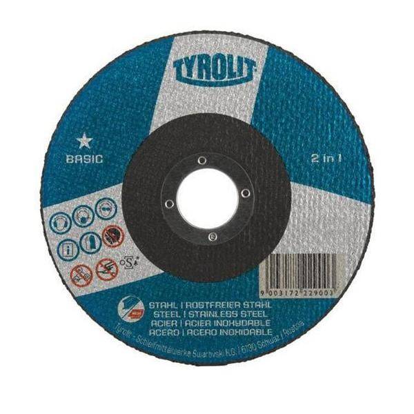 Trennscheibe BASIC D125x1mm ger.2in1 Bohr.22,23mm TYROLIT-0