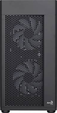 Aerocool Hexform, Mini Tower, PC, Schwarz, micro ATX, Mini-ITX, ABS, SPCC, Rücken, Vorderseite