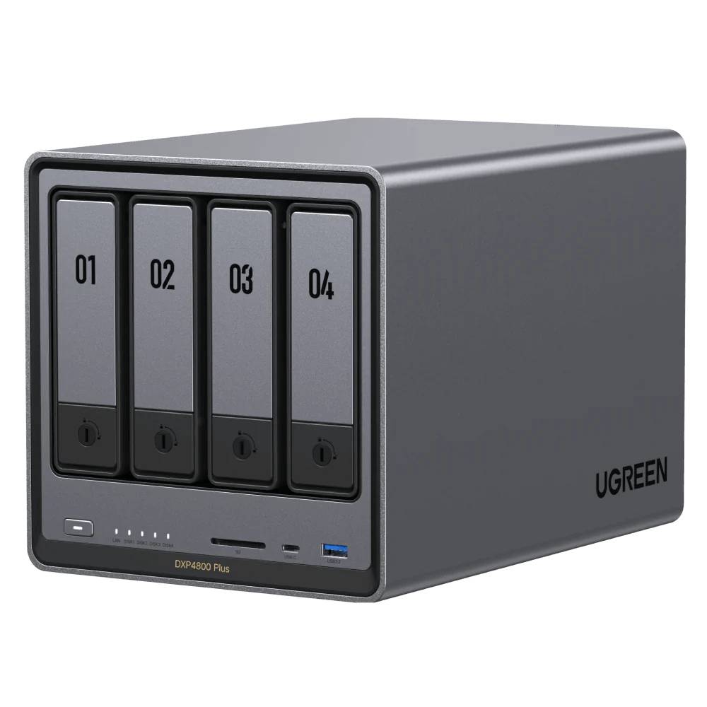 UGREEN NASync DXP4800 Plus 4 Einschübe NAS-Server Leergehäuse (35261)-0