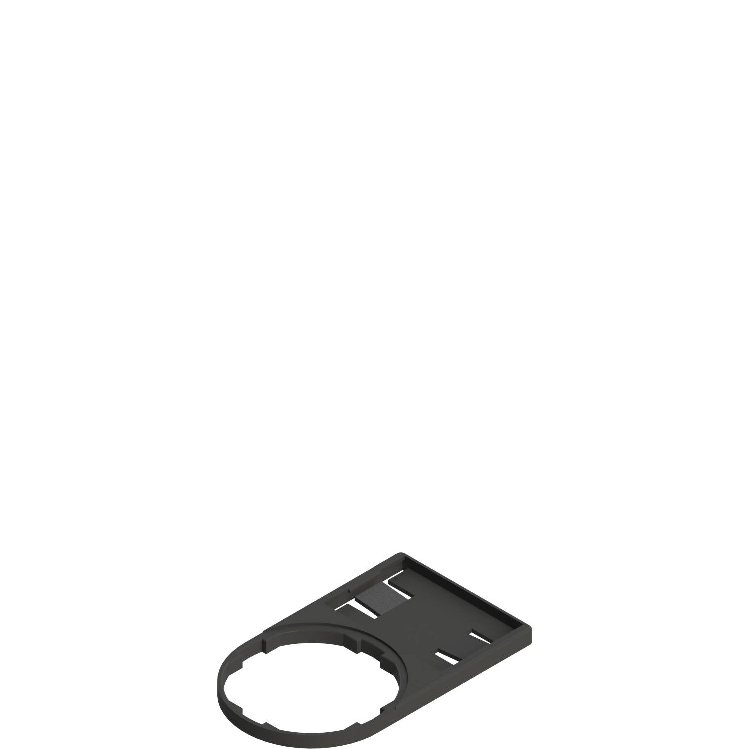 Pizzato VE PT32A00A0 Label holder with shaped hole, for 18x27 mm label, without label-0