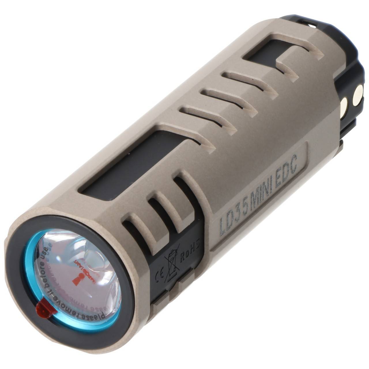 Imalent LD35 LED-Taschenlampe, Premium Edition mit Ladebox, bis zu 1200 Lumen, grau-2