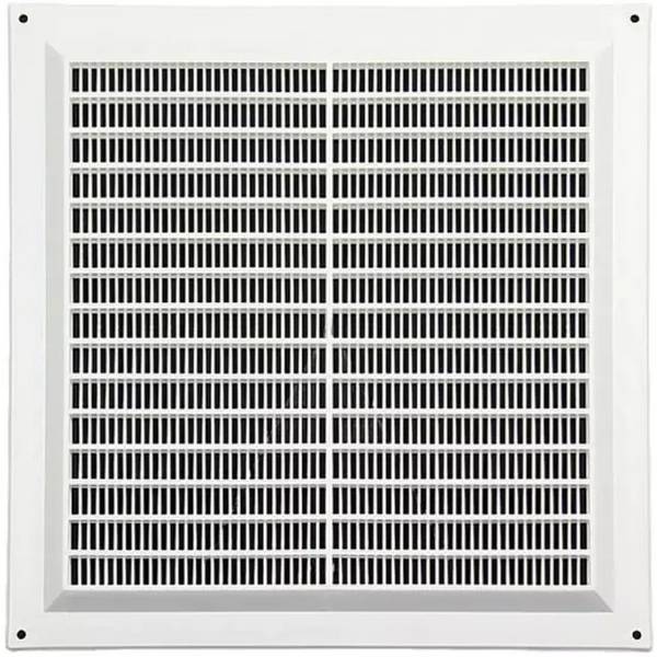Lüftungsgitter quadratisch mit Insektenschutz Weiß 250x250mm VR2525