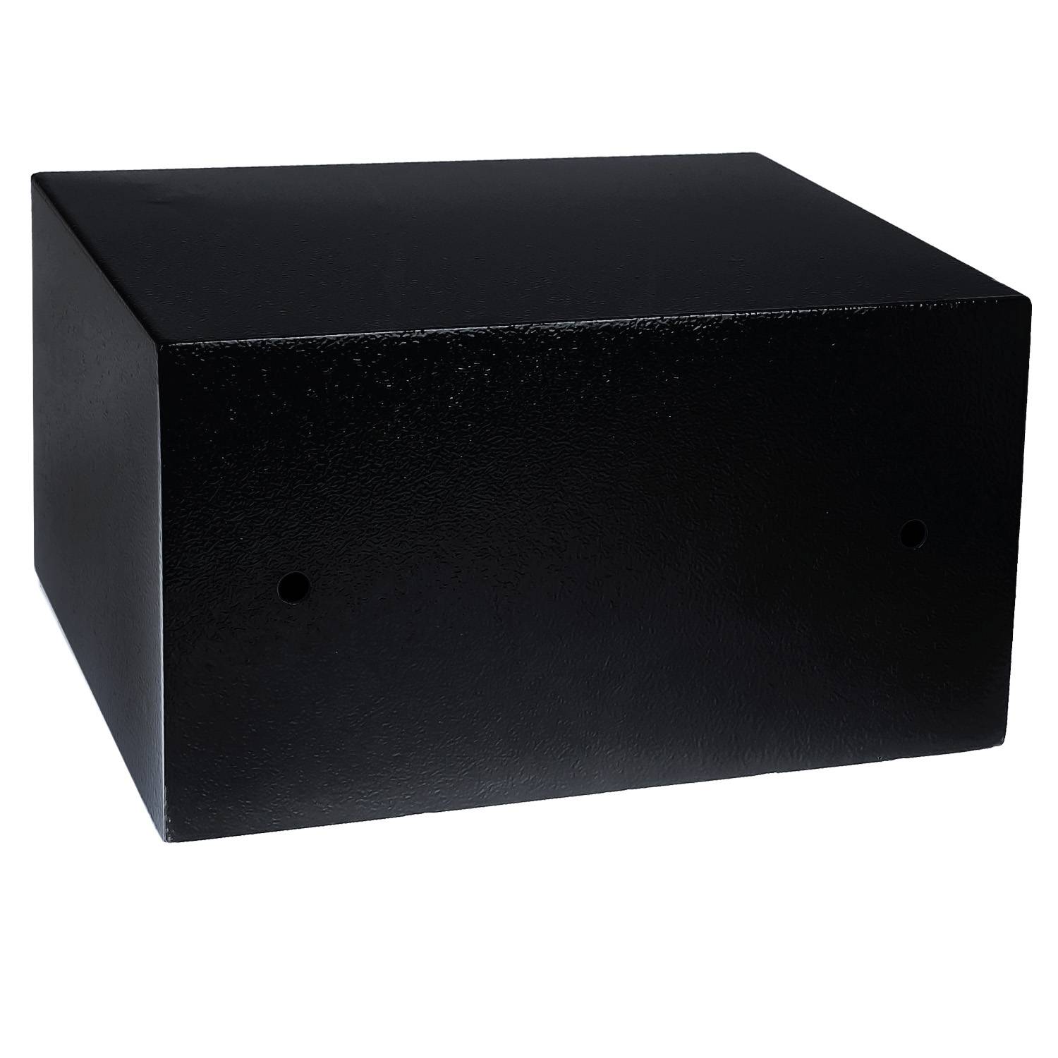 HMF 49217-02 Safe Tresor mit Schlüssel, Möbeltresor, 31 x 17 x 25 cm, Schwarz-3