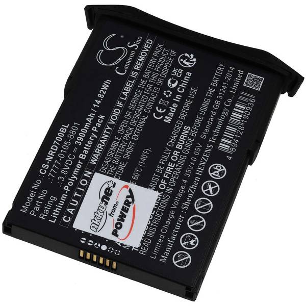 Akku kompatibel mit NCR Orderman Typ 7777-0105-8801, 3,8V, Li-Polymer