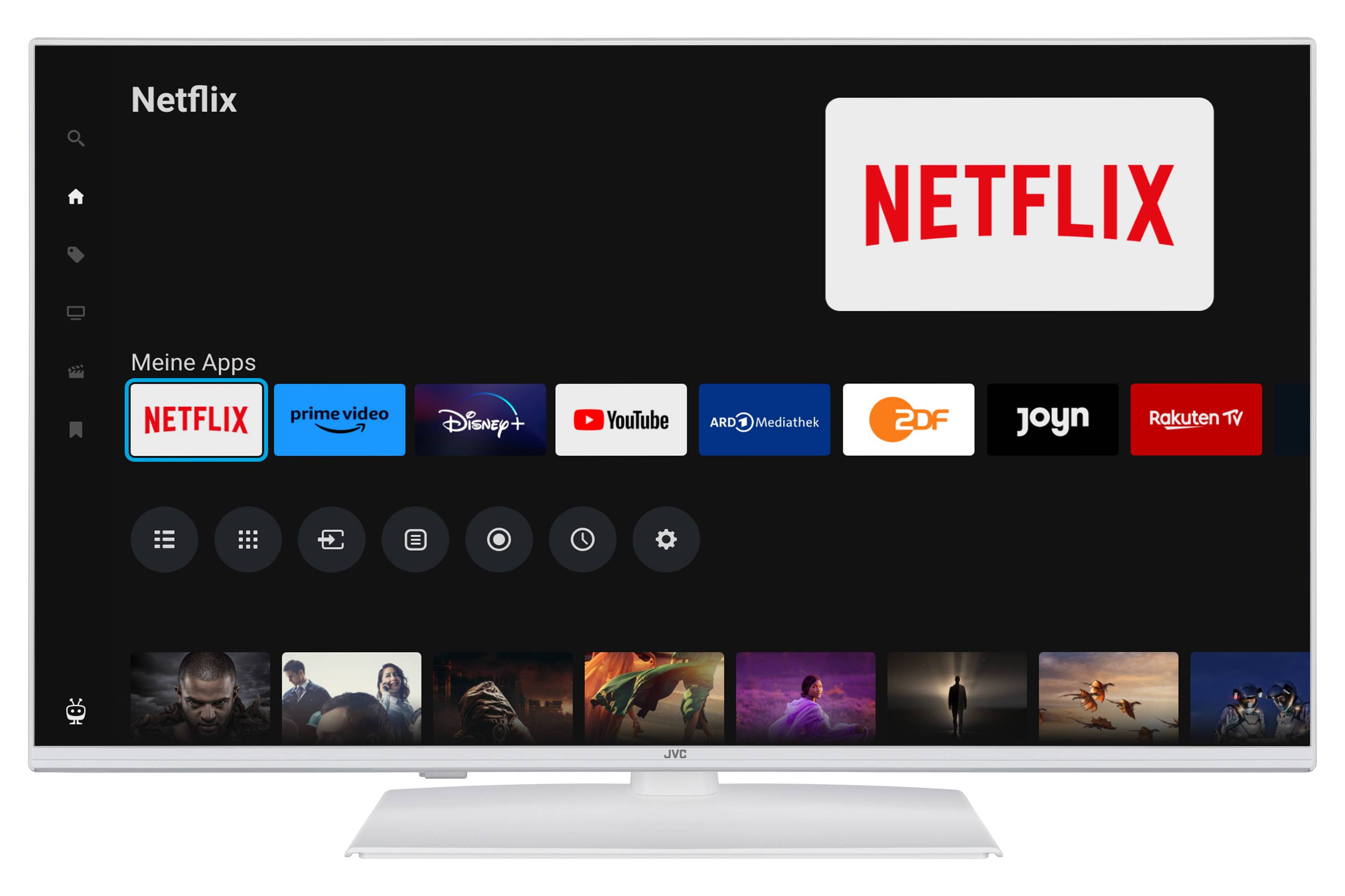 JVC LT-40VF5355W Fernseher 40 Zoll Smart TV by TiVo Full HD HDR TV Triple-Tuner 6 Monate HD+ (2026)-1
