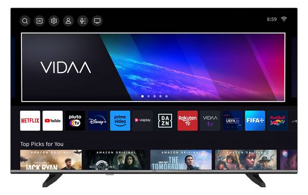 JVC LT-50VD3555 Fernseher 50 Zoll Smart TV VIDAA 4K UHD, HDR Dolby Vision, Tirple-Tuner (2026)