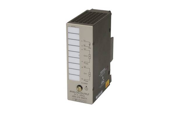 SIMATIC S5, ANALOGAUSGABE 470 POTENTIALGETRENNT FUER S5-100U/ET100U 2 AUSGAENGE +4 BIS 20MA