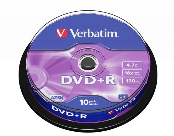 Verbatim DataLifePlus - 10 x DVD+R - 4.7 GB 16x - Silber - Kratzfest - Einseitig