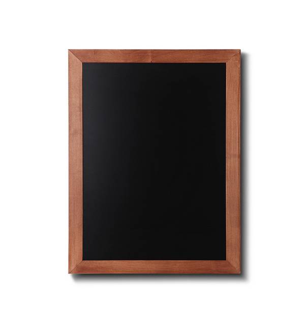 Showdown Kreidetafel Natura mit flachem Rahmen - 50x60cm - Holz - Hellbraun