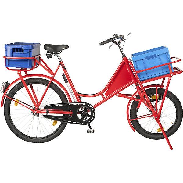 Lastenfahrrad CLASSIC Stahl Traglast 140 kg rot. Lindner Spezialfahrräder Markus Lindner 83048049-2